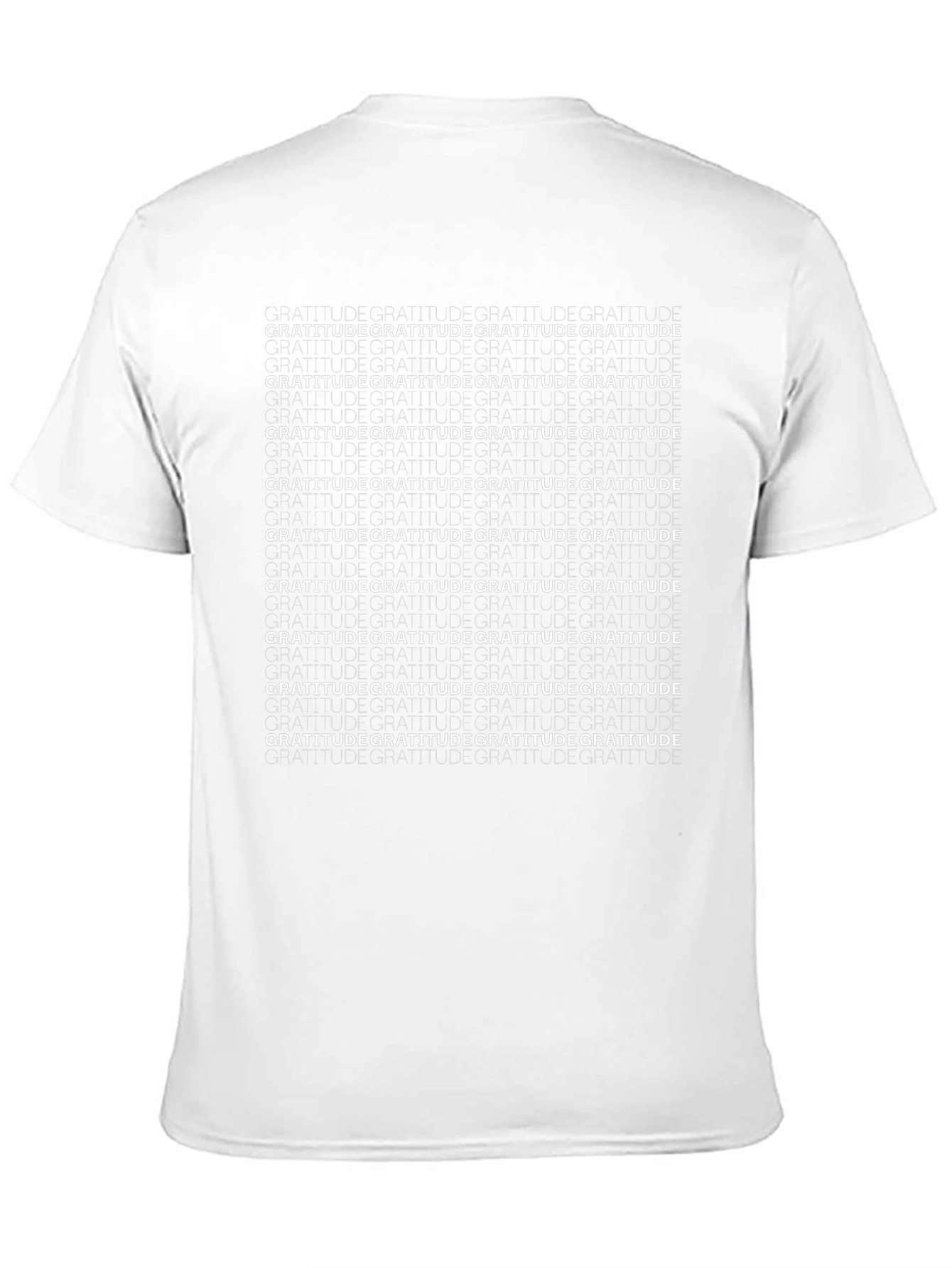 Gratitude T-Shirt - Black Crew Neck