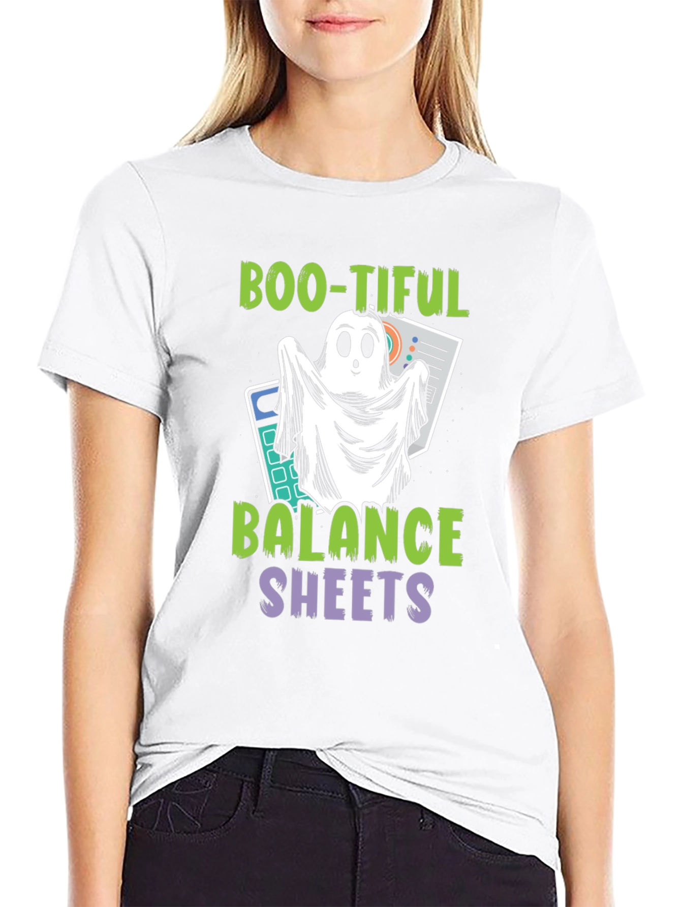 Boo-tiful Balance Sheets Halloween Accountant T-Shirt