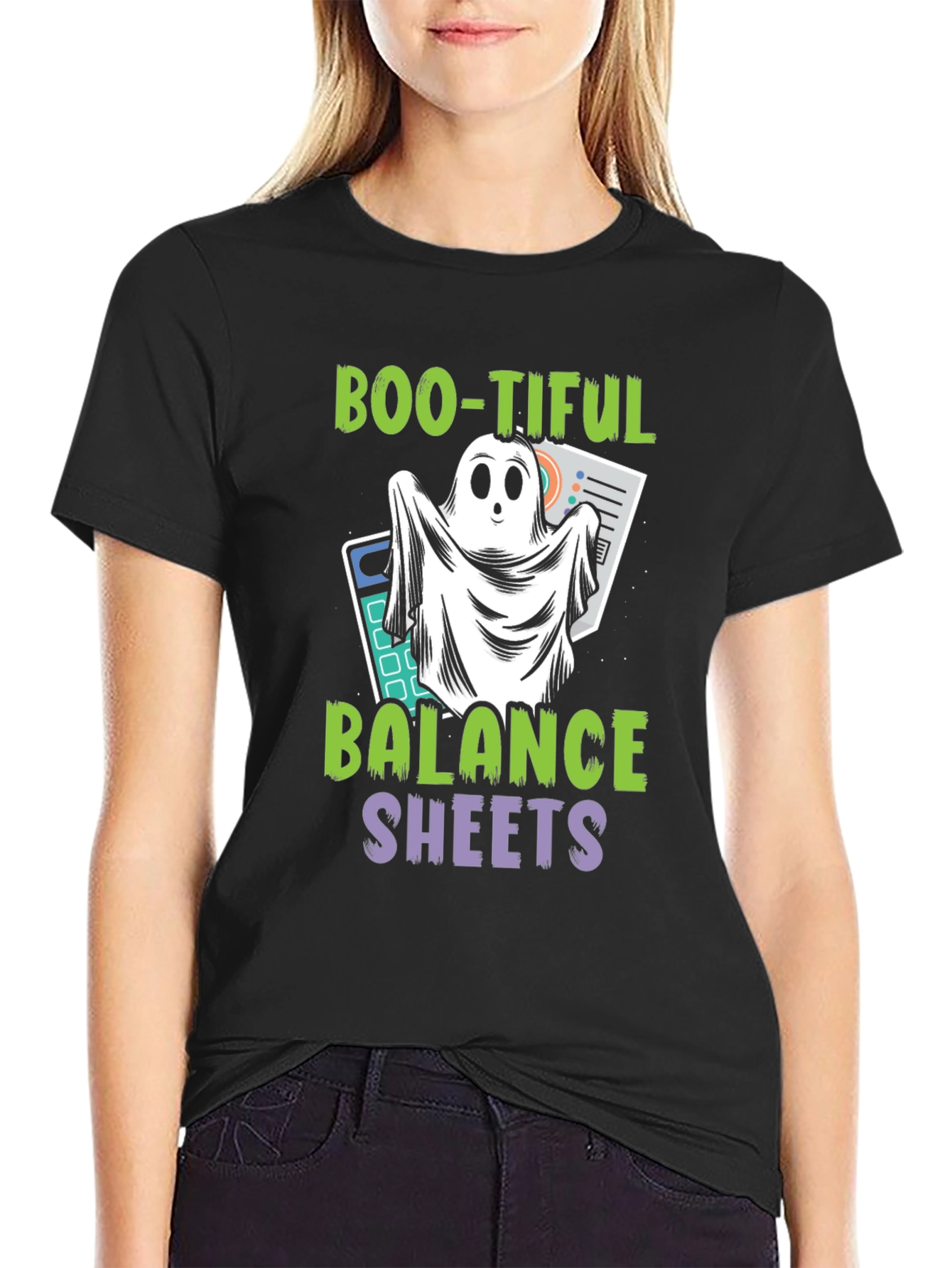 Boo-tiful Balance Sheets Halloween Accountant T-Shirt