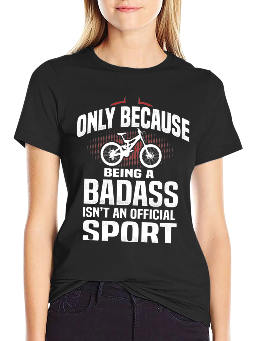 Funny Mountain Biking T-Shirt - Badass Sport Tee