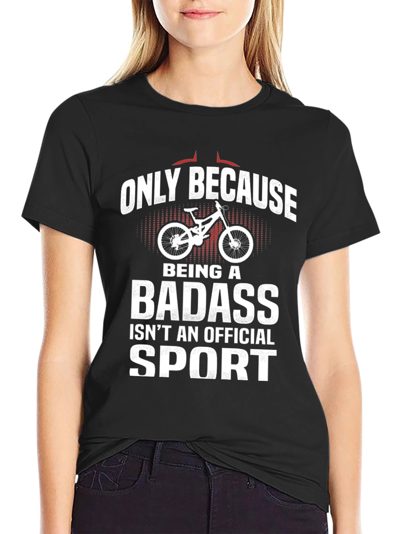 Funny Mountain Biking T-Shirt - Badass Sport Tee