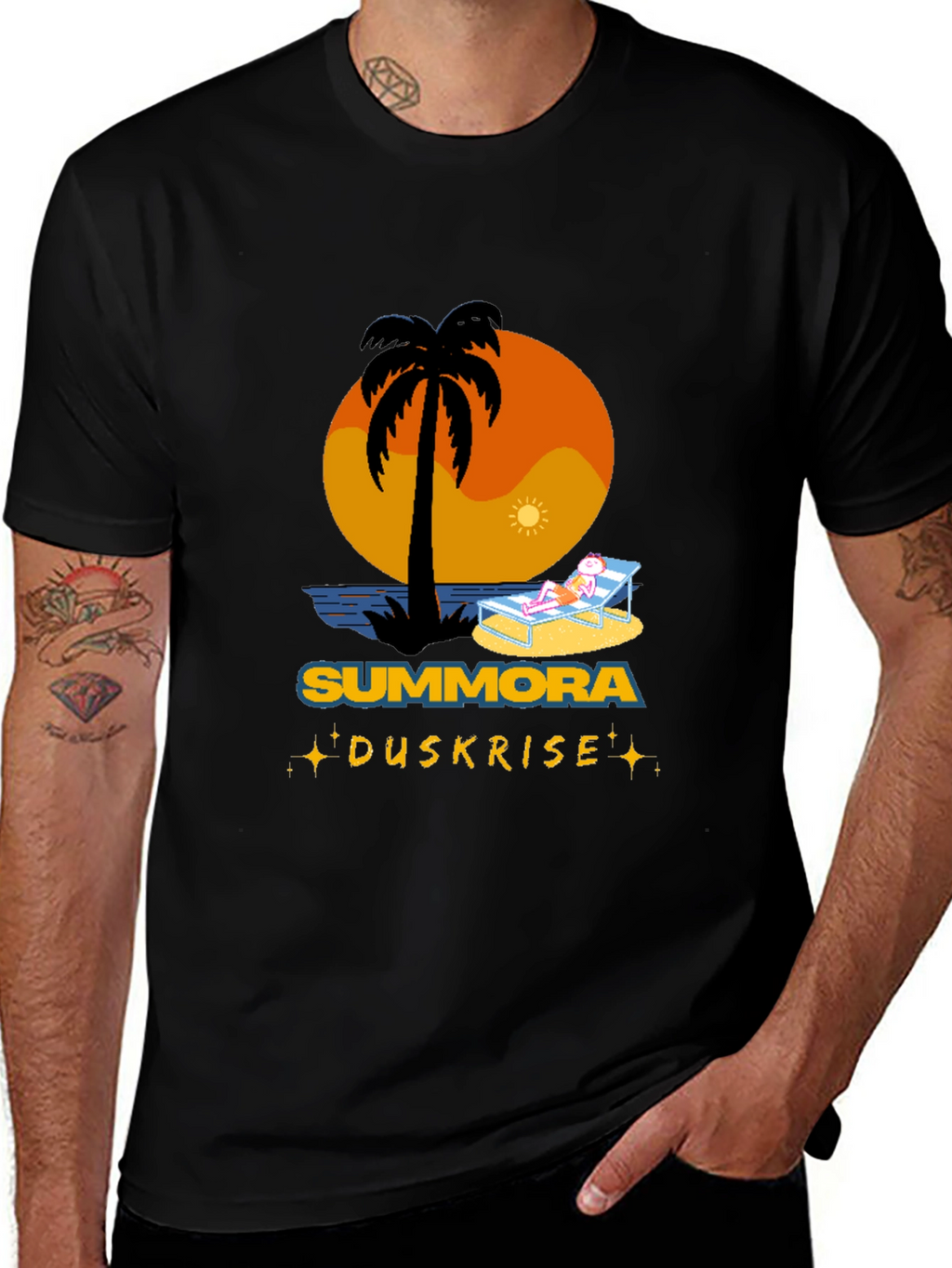 Summora Duskrise Beach Graphic Tee