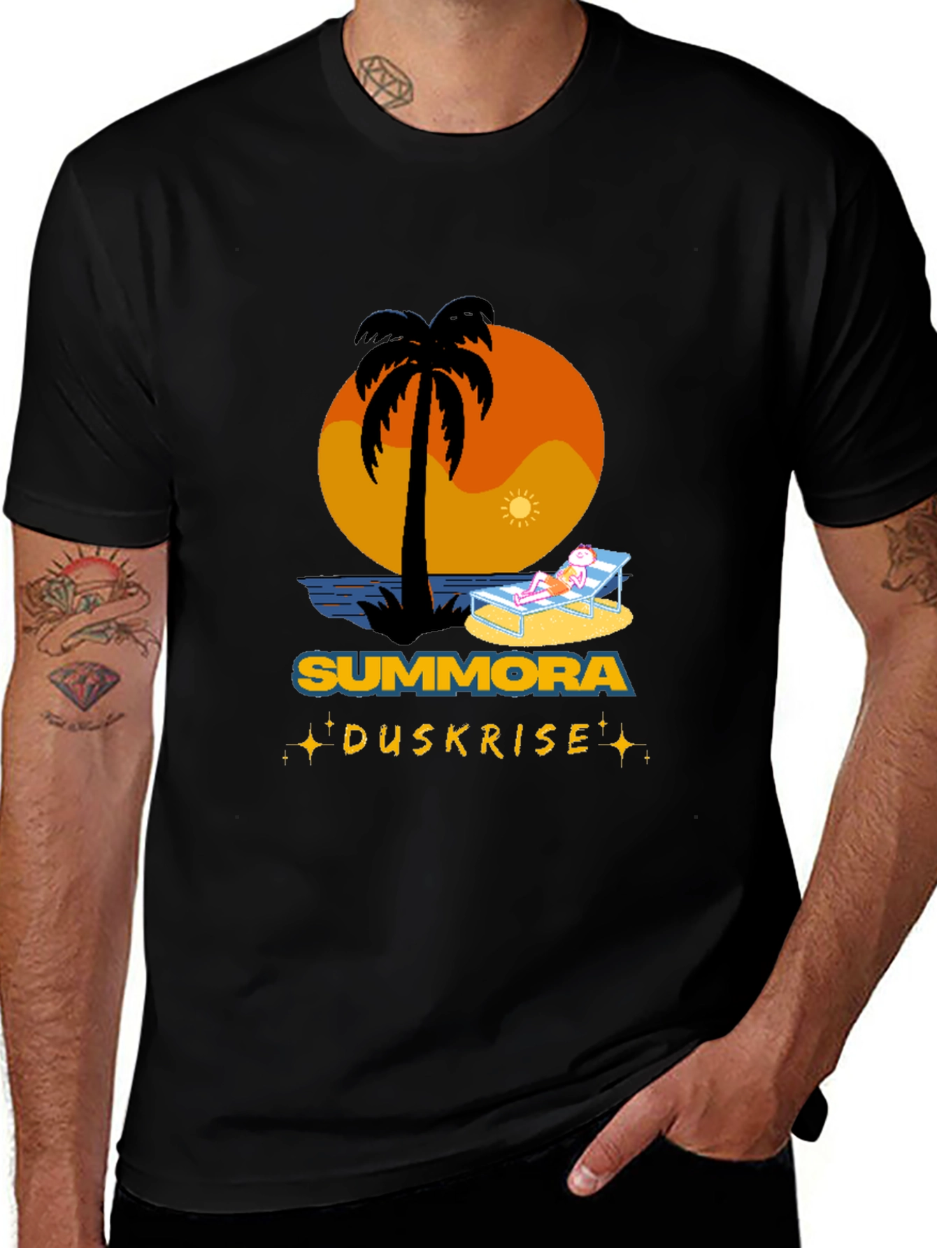 Summora Duskrise Beach Graphic Tee