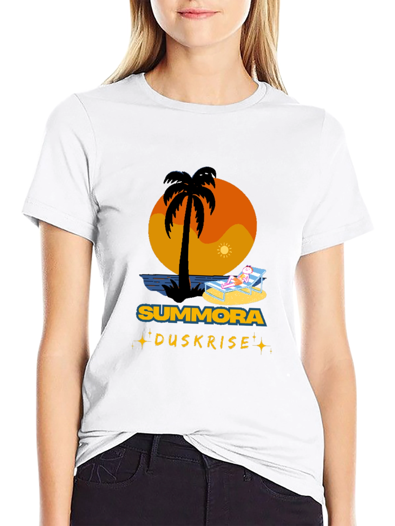 Summora Duskrise Beach Graphic Tee