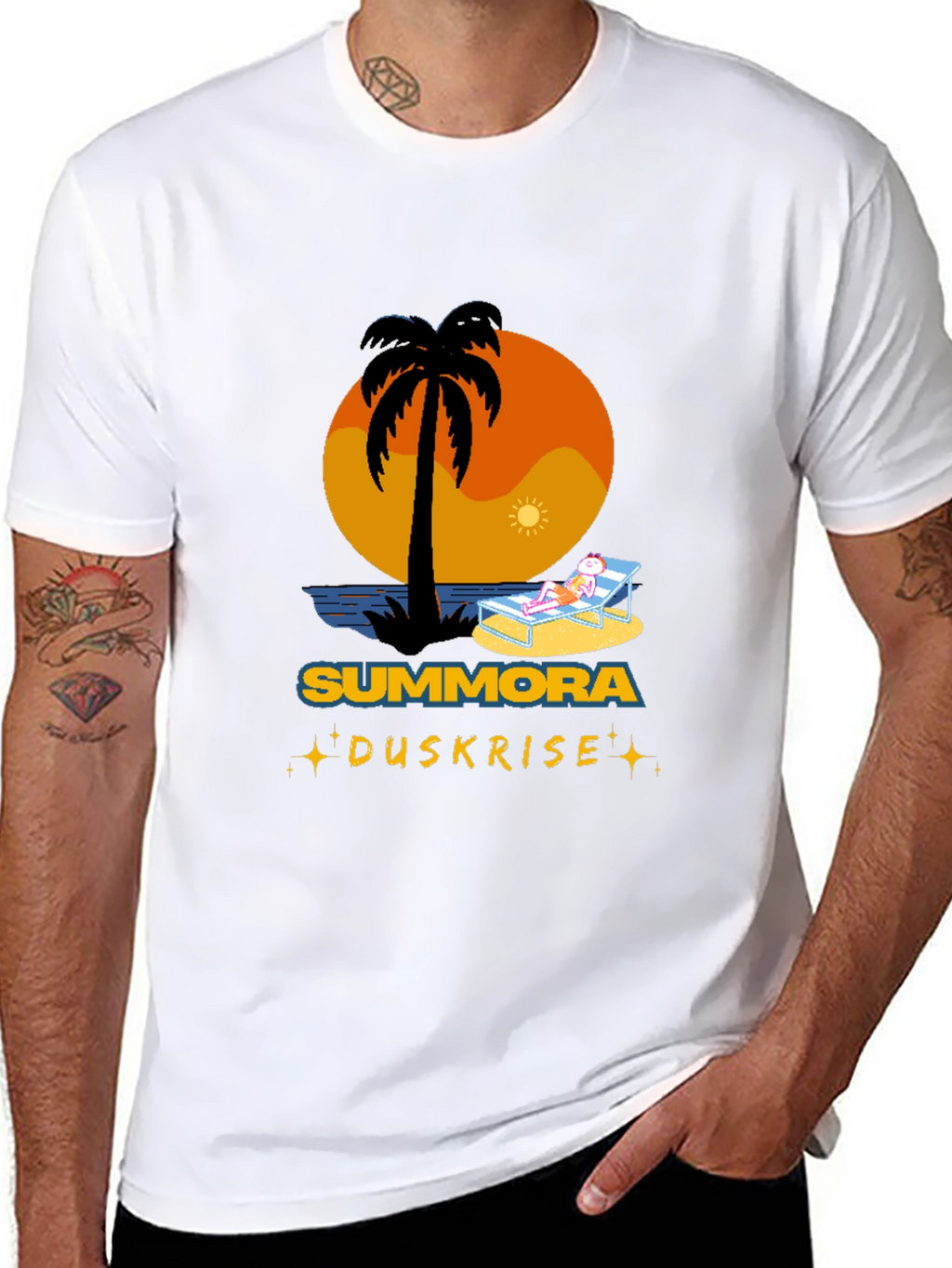 Summora Duskrise Beach Graphic Tee