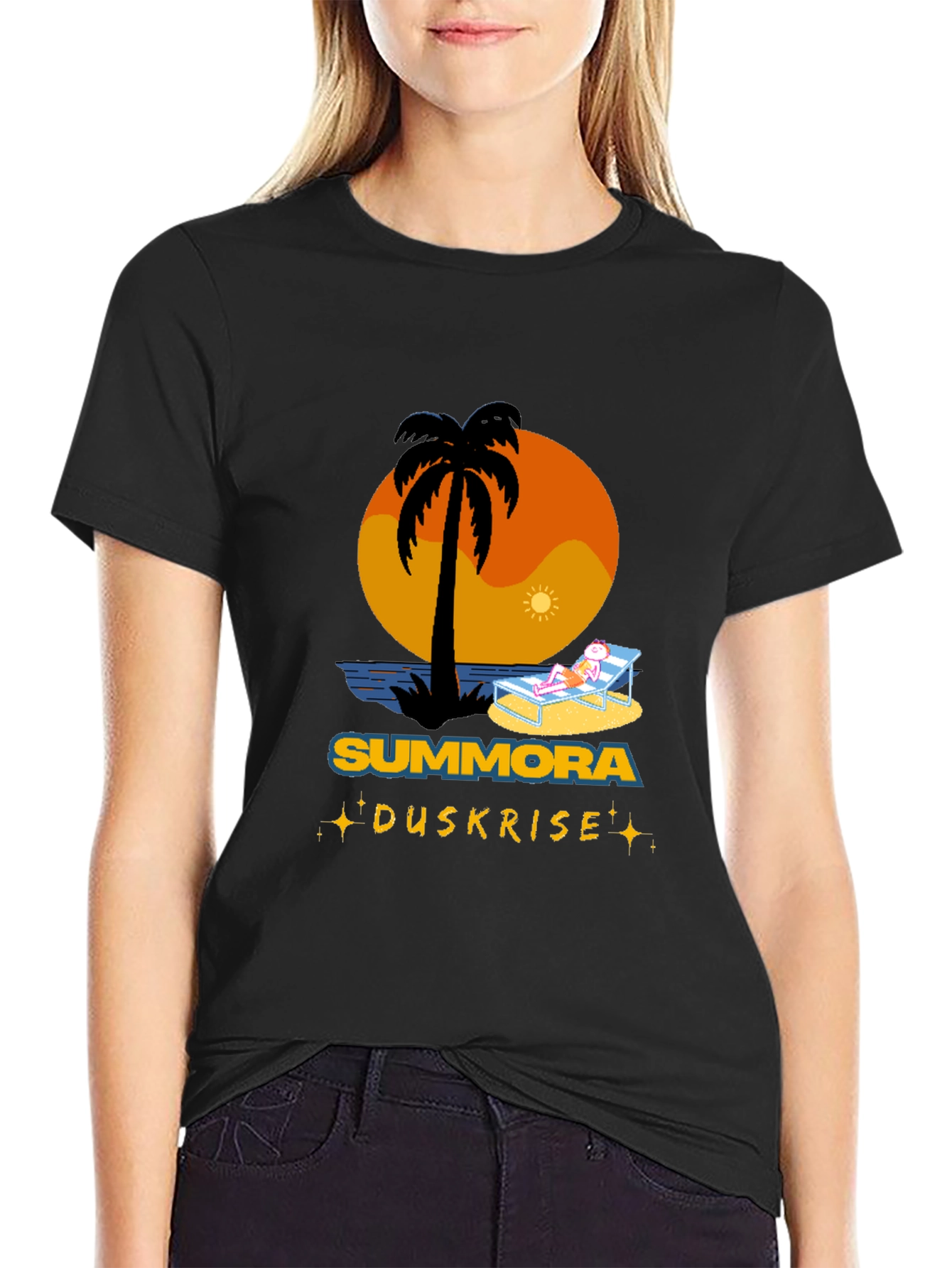 Summora Duskrise Beach Graphic Tee