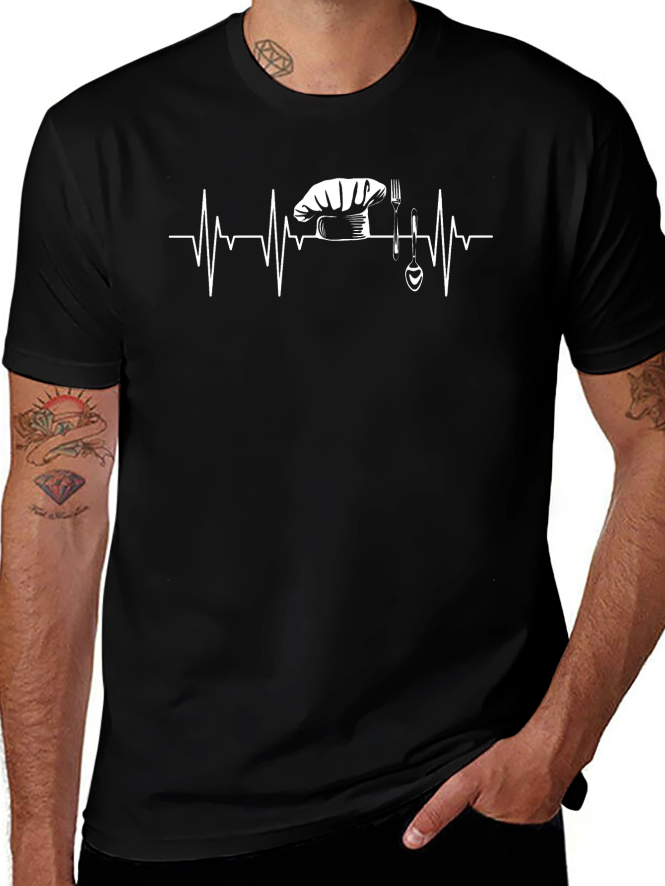 Chefs Heartbeat T-Shirt - Culinary Passion