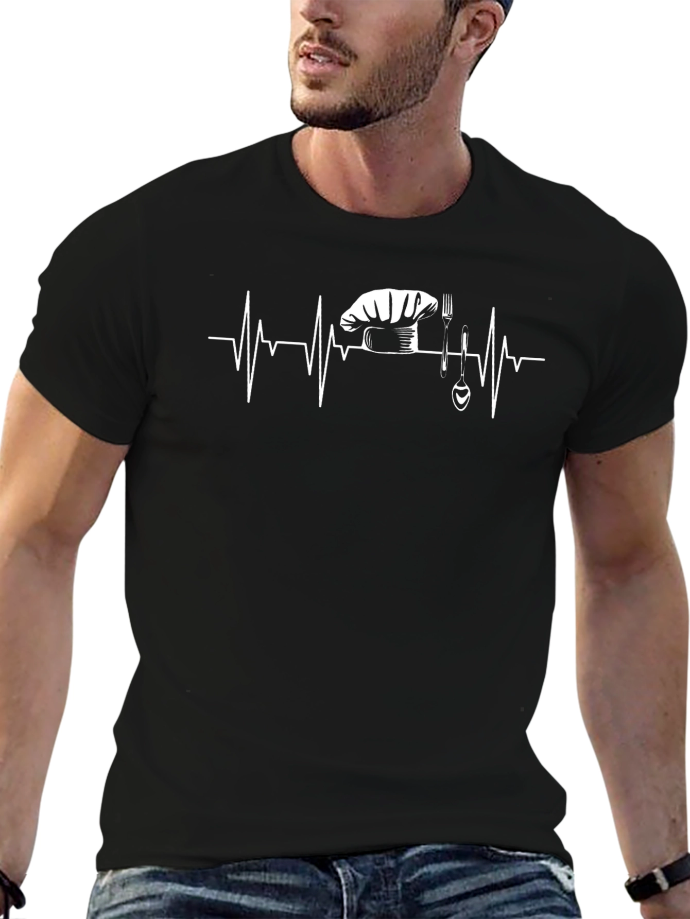 Chefs Heartbeat T-Shirt - Culinary Passion