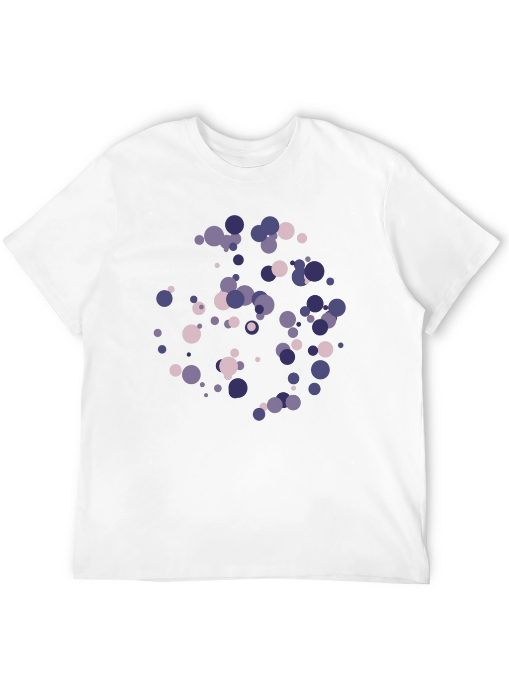 Modern Circles Graphic T-Shirt - Black Cotton Blend