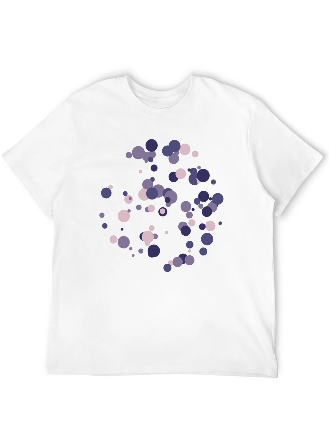 Modern Circles Graphic T-Shirt - Black Cotton Blend