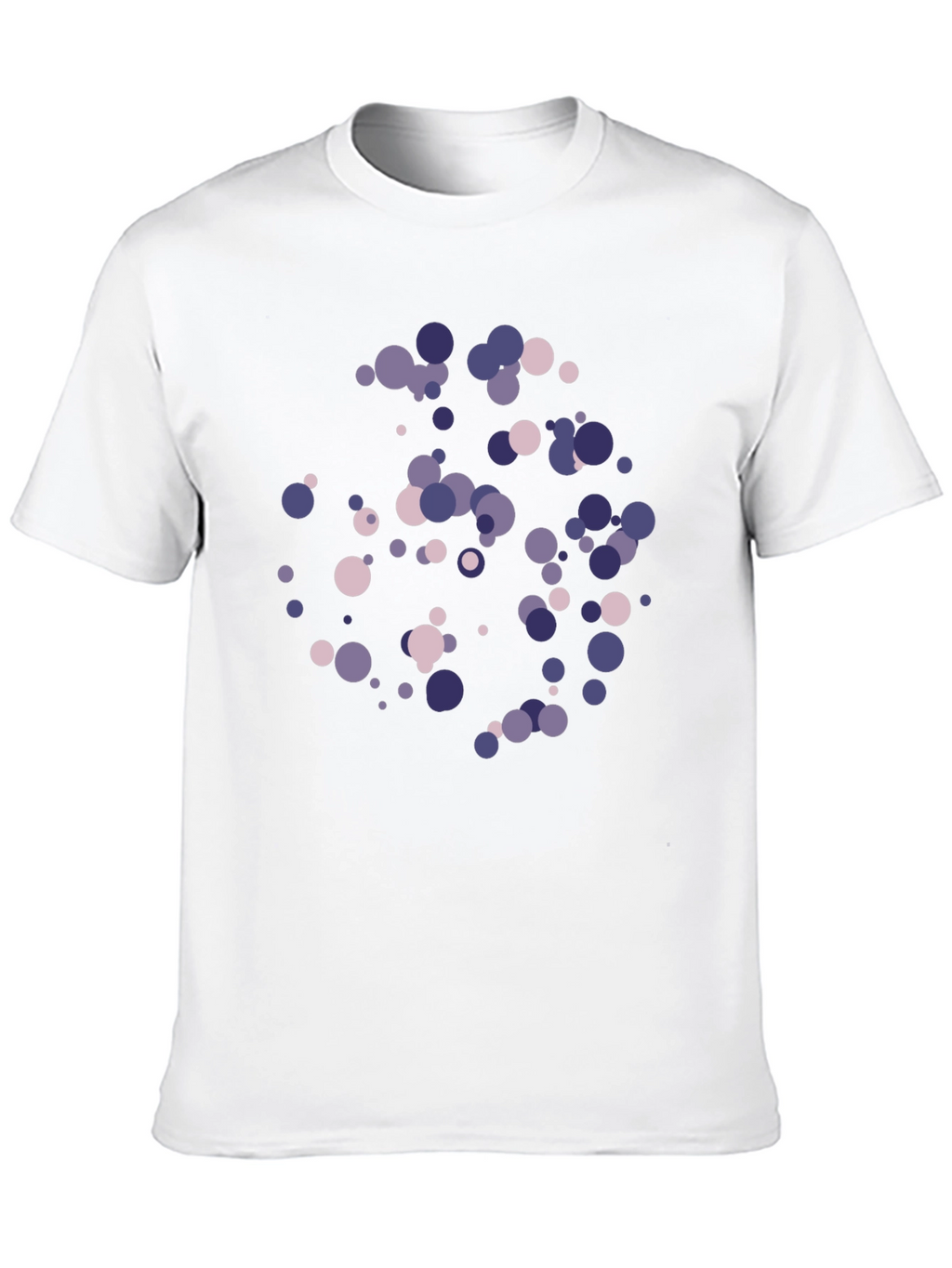 Modern Circles Graphic T-Shirt - Black Cotton Blend