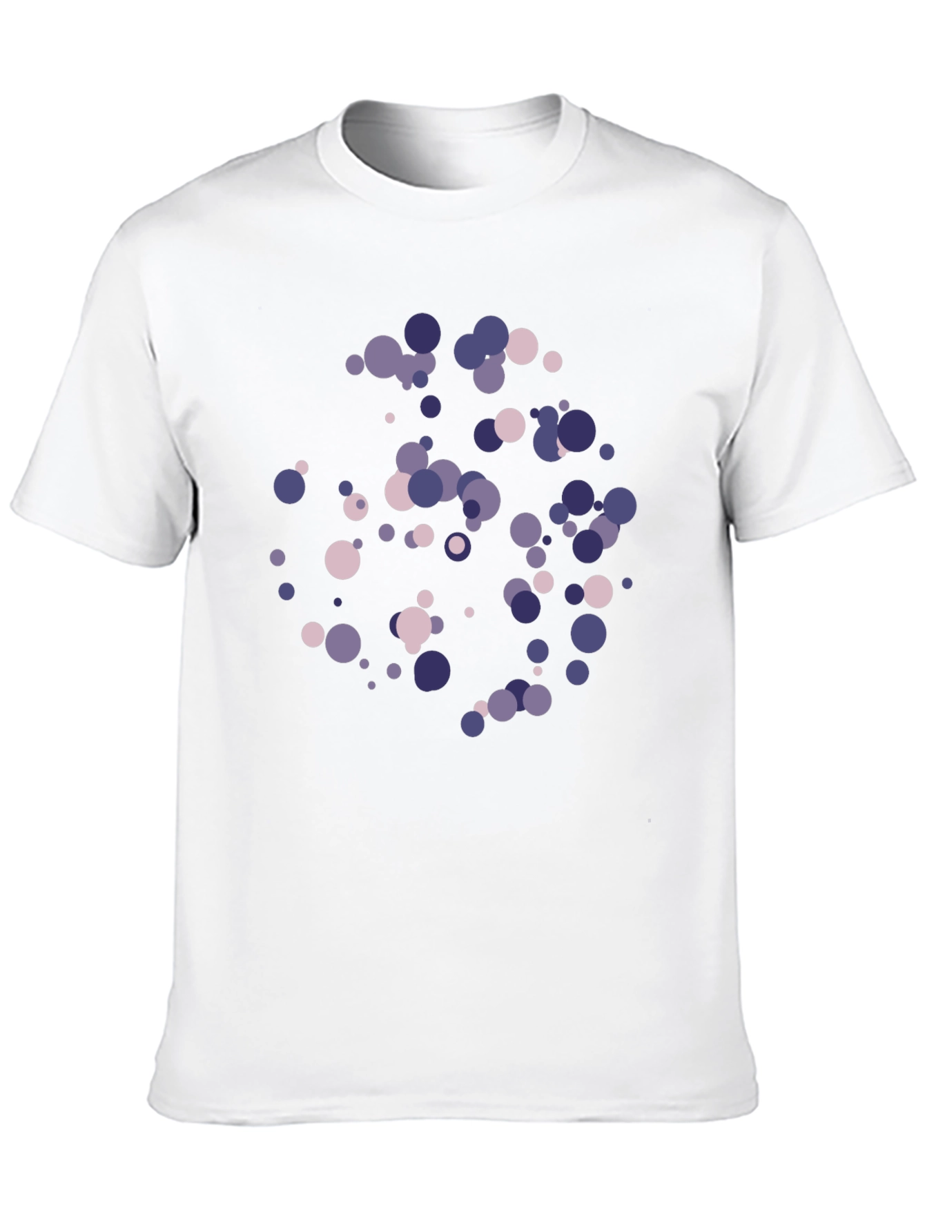 Modern Circles Graphic T-Shirt - Black Cotton Blend