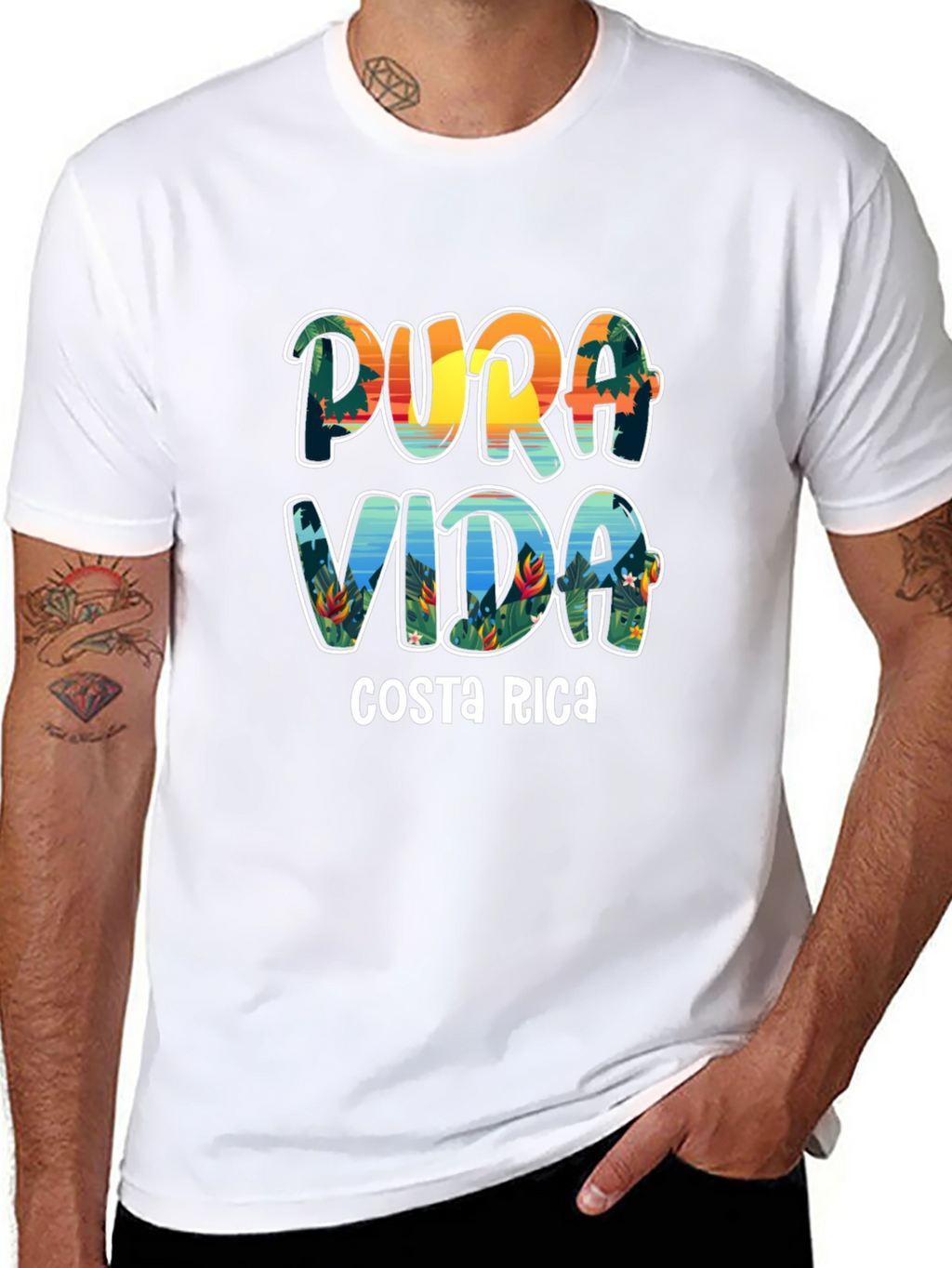 Pura Vida Costa Rica Graphic T-Shirt