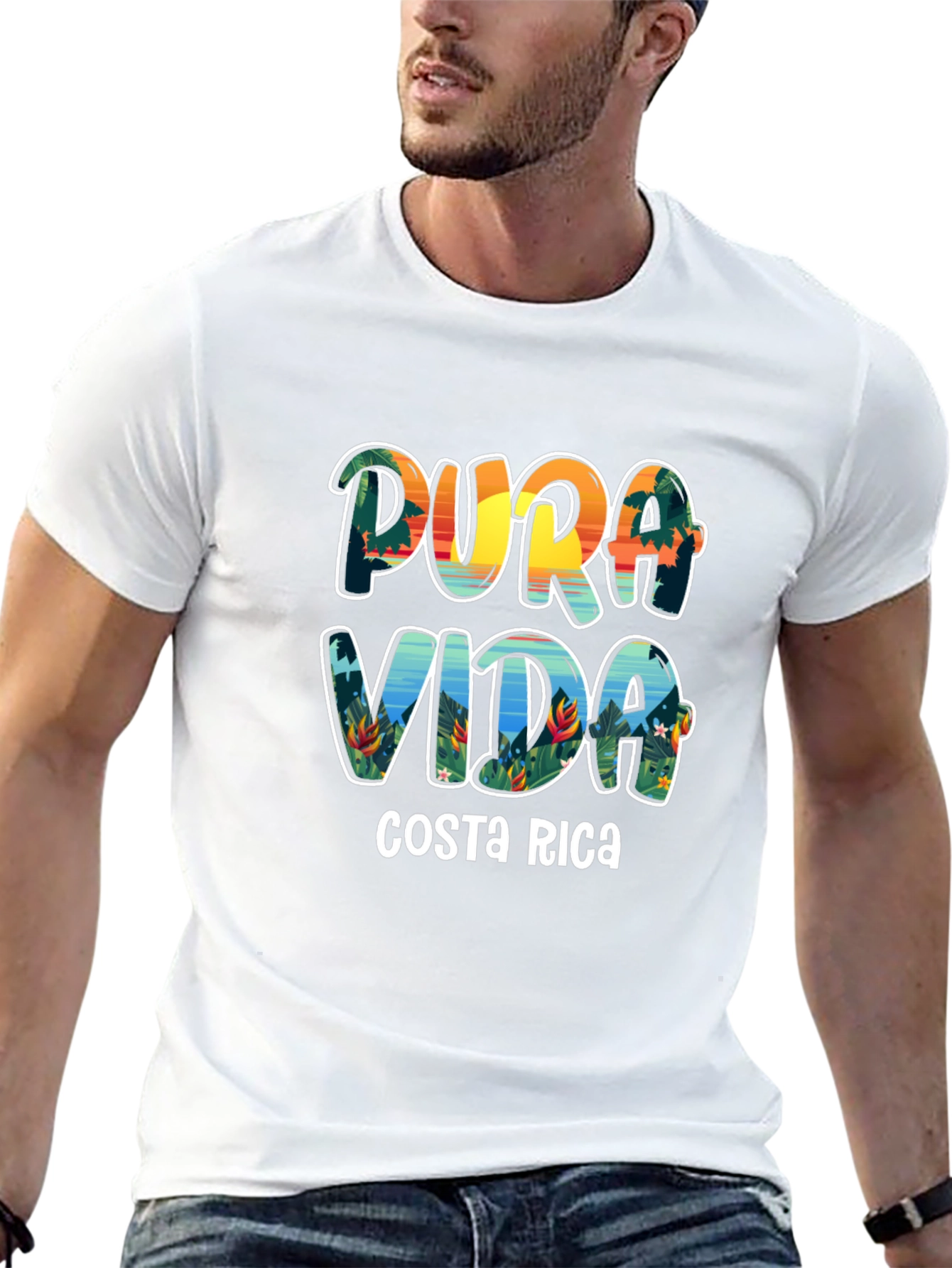 Pura Vida Costa Rica Graphic T-Shirt