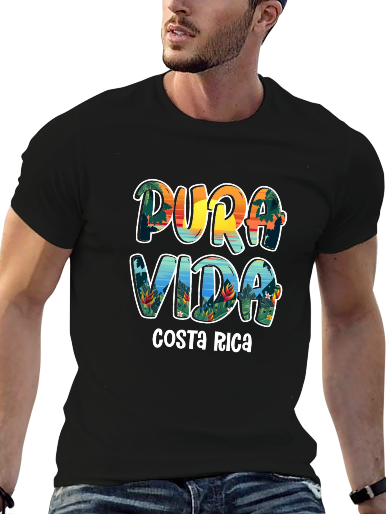 Pura Vida Costa Rica Graphic T-Shirt