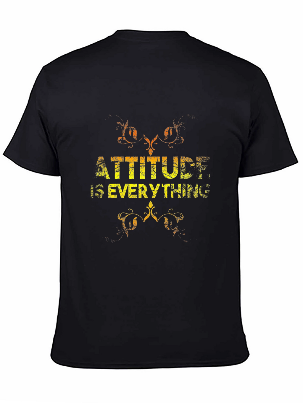 Attitude is Everything Black Graphic Tee