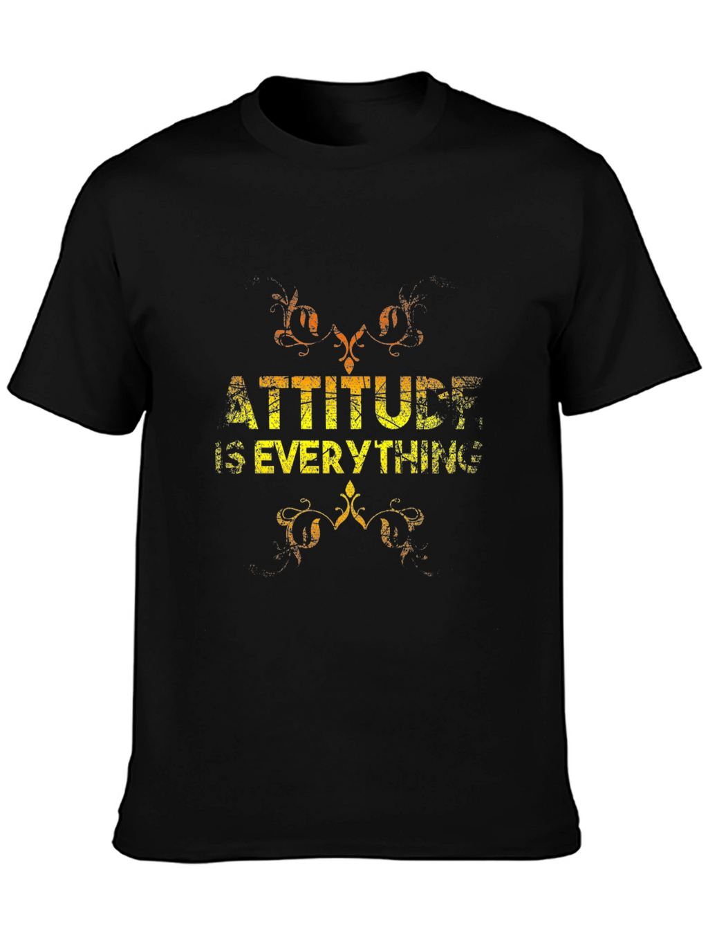 Attitude is Everything Black Graphic Tee