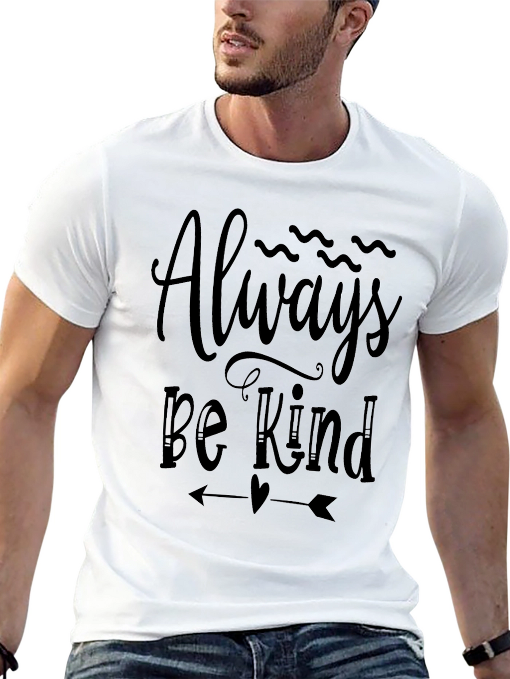 Always Be Kind Graphic T-Shirt - Black