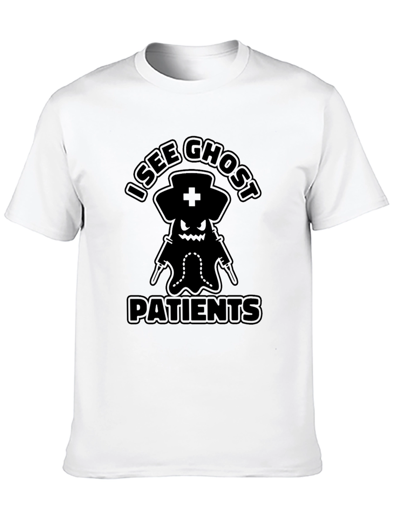 I See Ghost Patients Funny Nurse T-Shirt