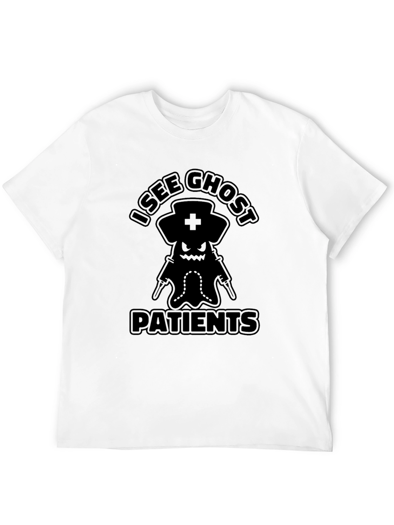 I See Ghost Patients Funny Nurse T-Shirt