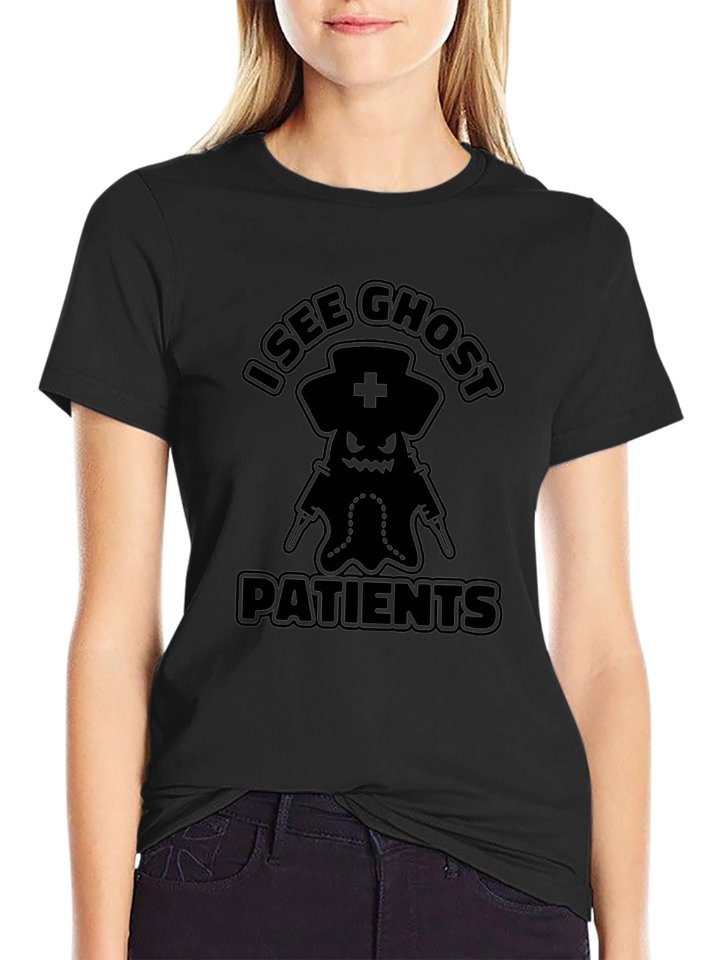 I See Ghost Patients Funny Nurse T-Shirt