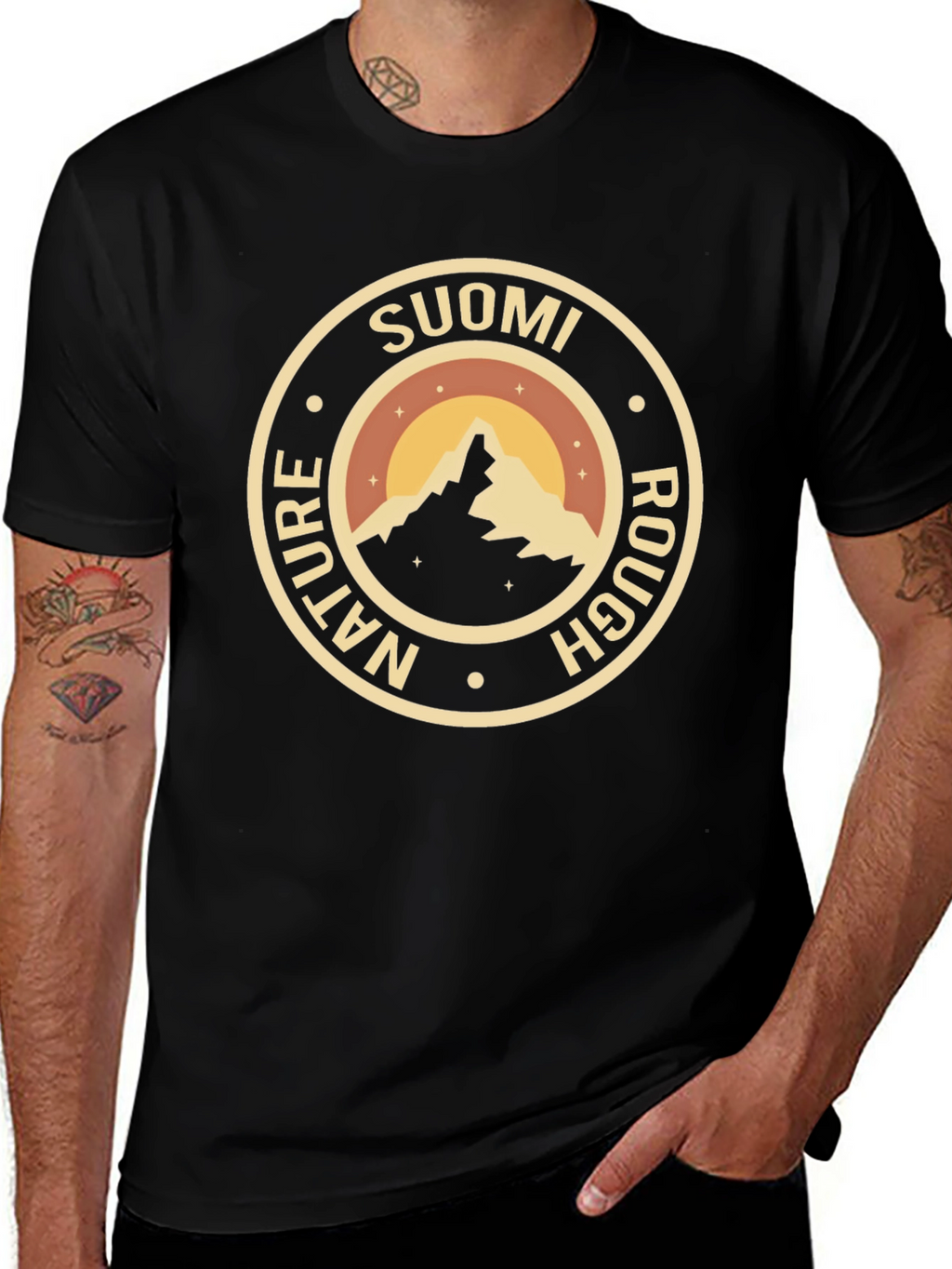 Suomi Nature Rough Mountain Graphic Tee