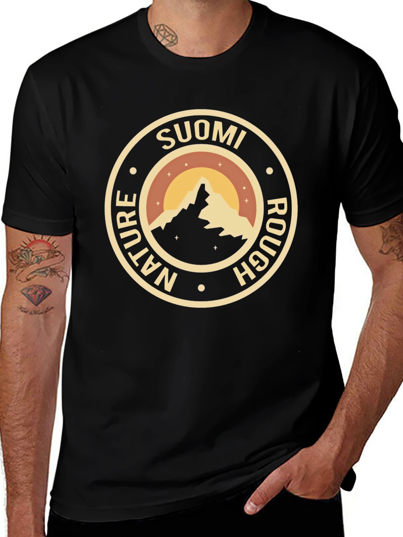 Suomi Nature Rough Mountain Graphic Tee