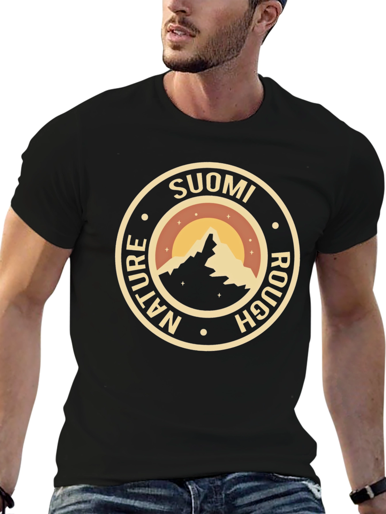 Suomi Nature Rough Mountain Graphic Tee