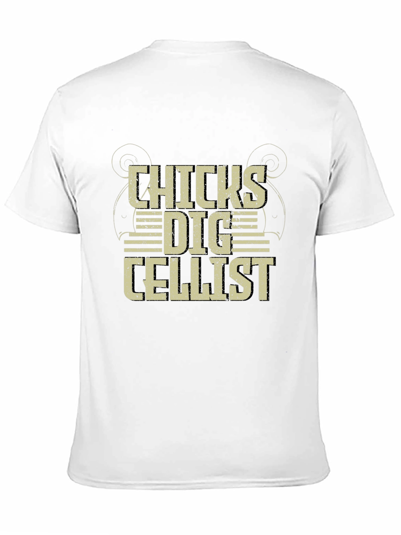 Chicks Dig Cellist Black T-Shirt