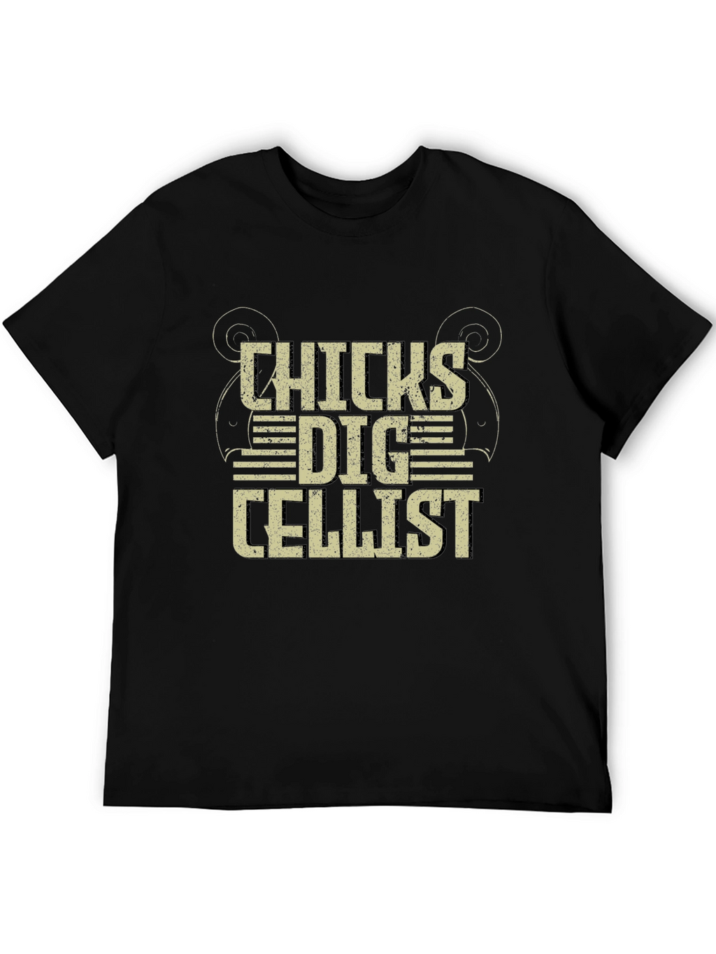 Chicks Dig Cellist Black T-Shirt