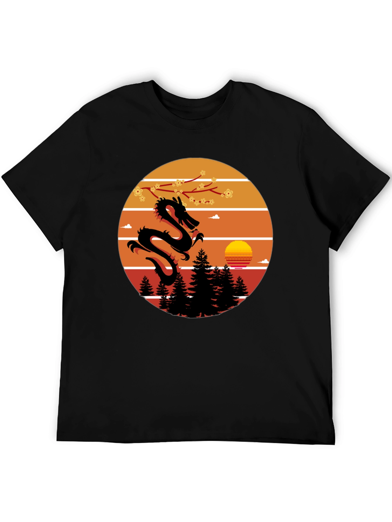 Dragon Sunset Graphic Tee