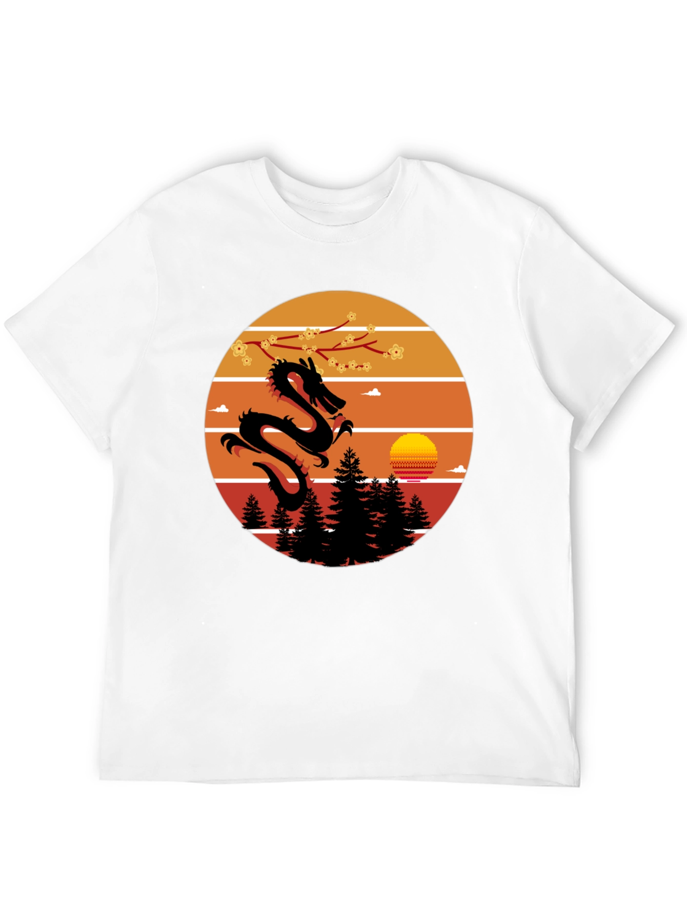 Dragon Sunset Graphic Tee
