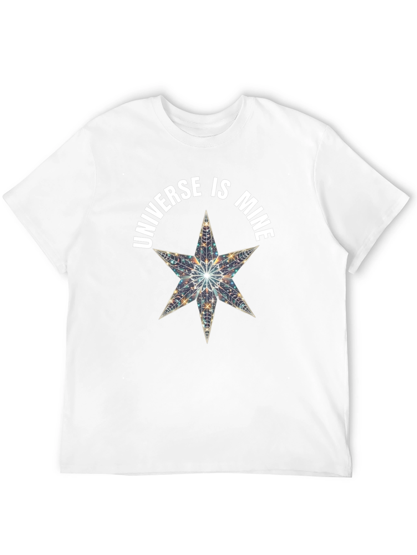 Universe is Mine Star Graphic Black T-Shirt