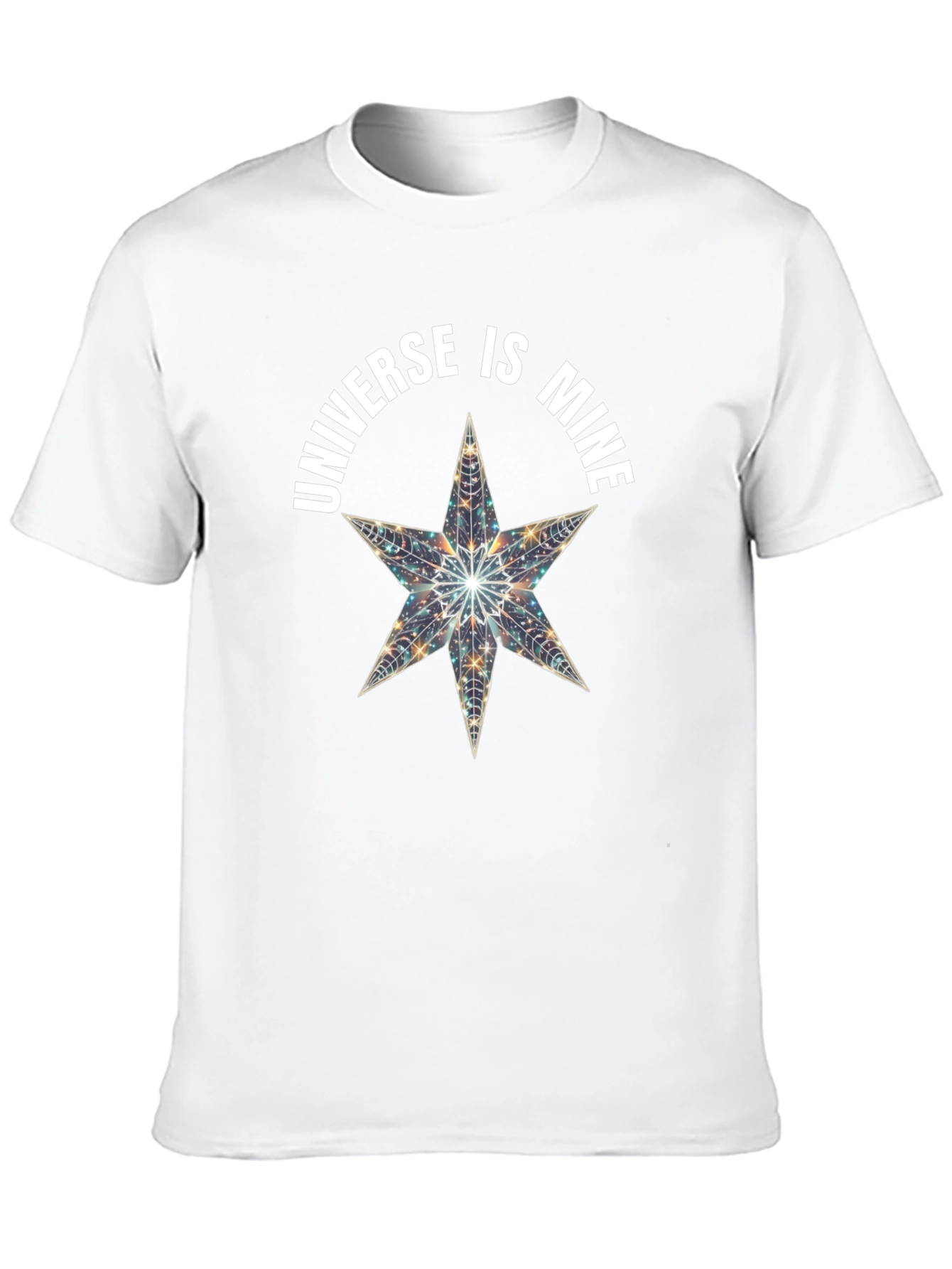 Universe is Mine Star Graphic Black T-Shirt