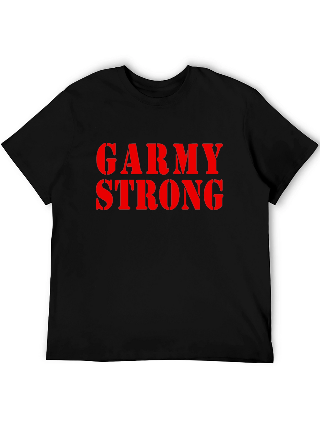 Garmy Strong Graphic Tee - Black Cotton T-Shirt