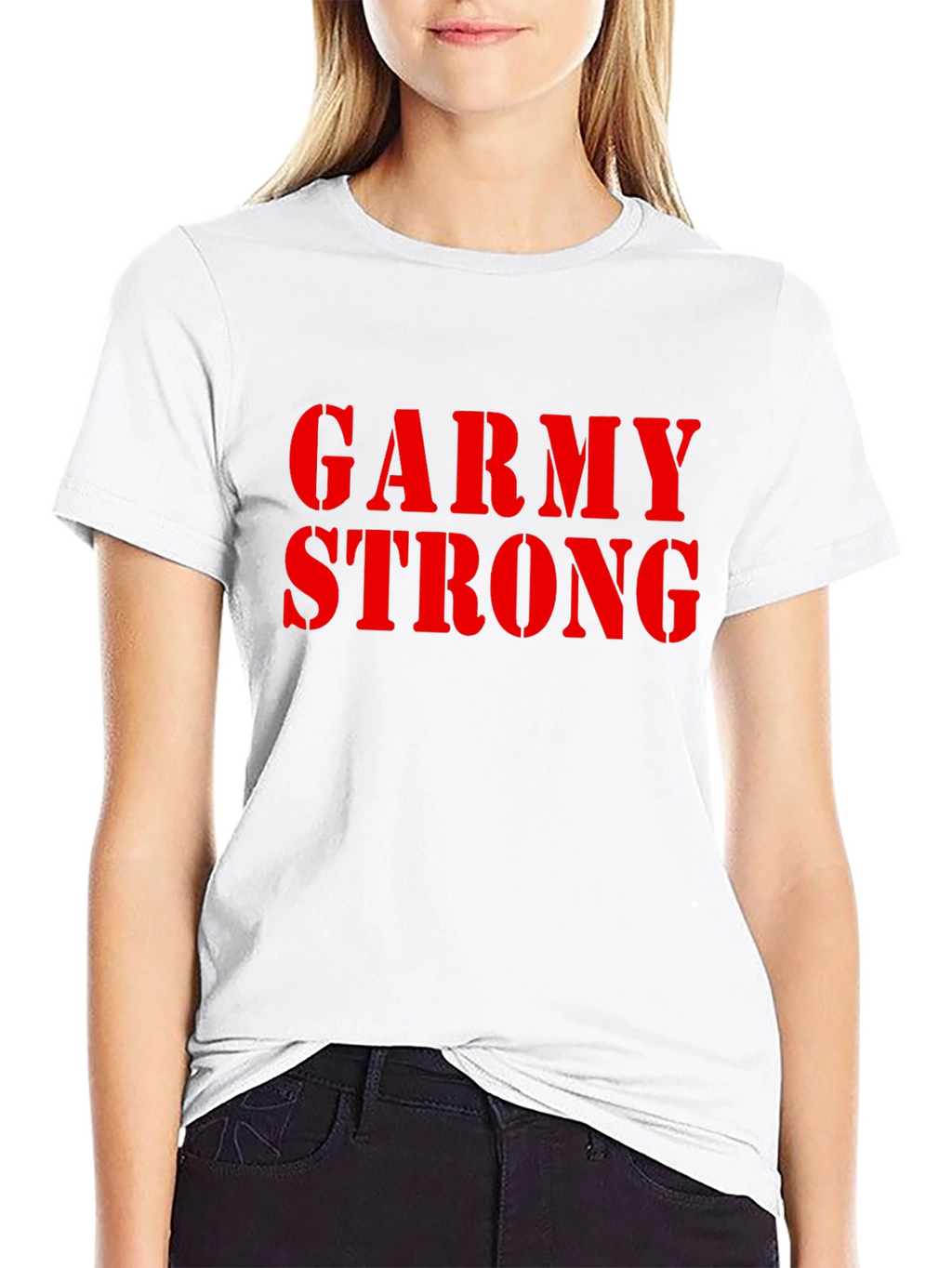 Garmy Strong Graphic Tee - Black Cotton T-Shirt