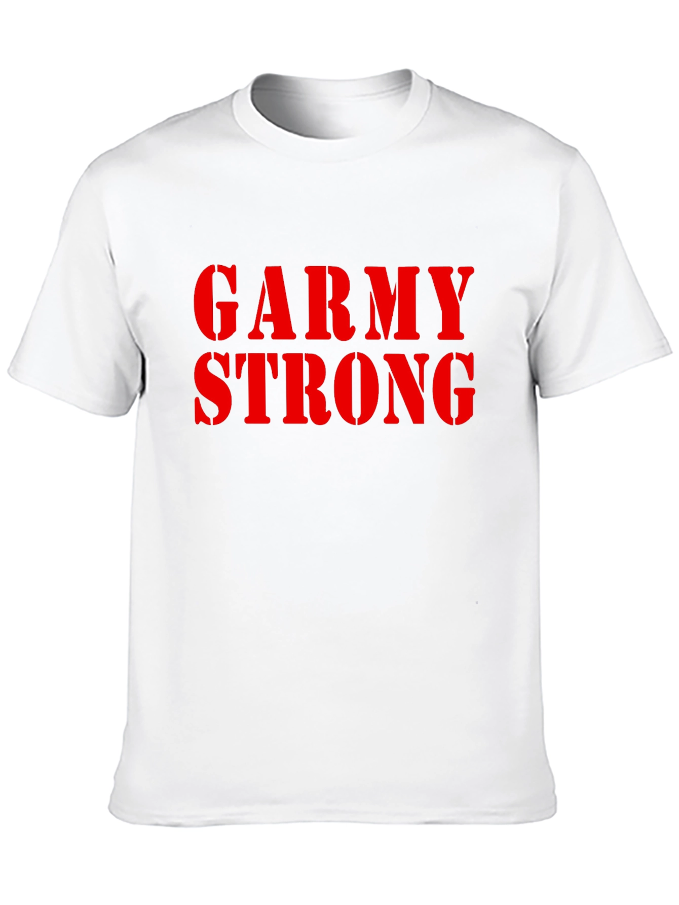 Garmy Strong Graphic Tee - Black Cotton T-Shirt