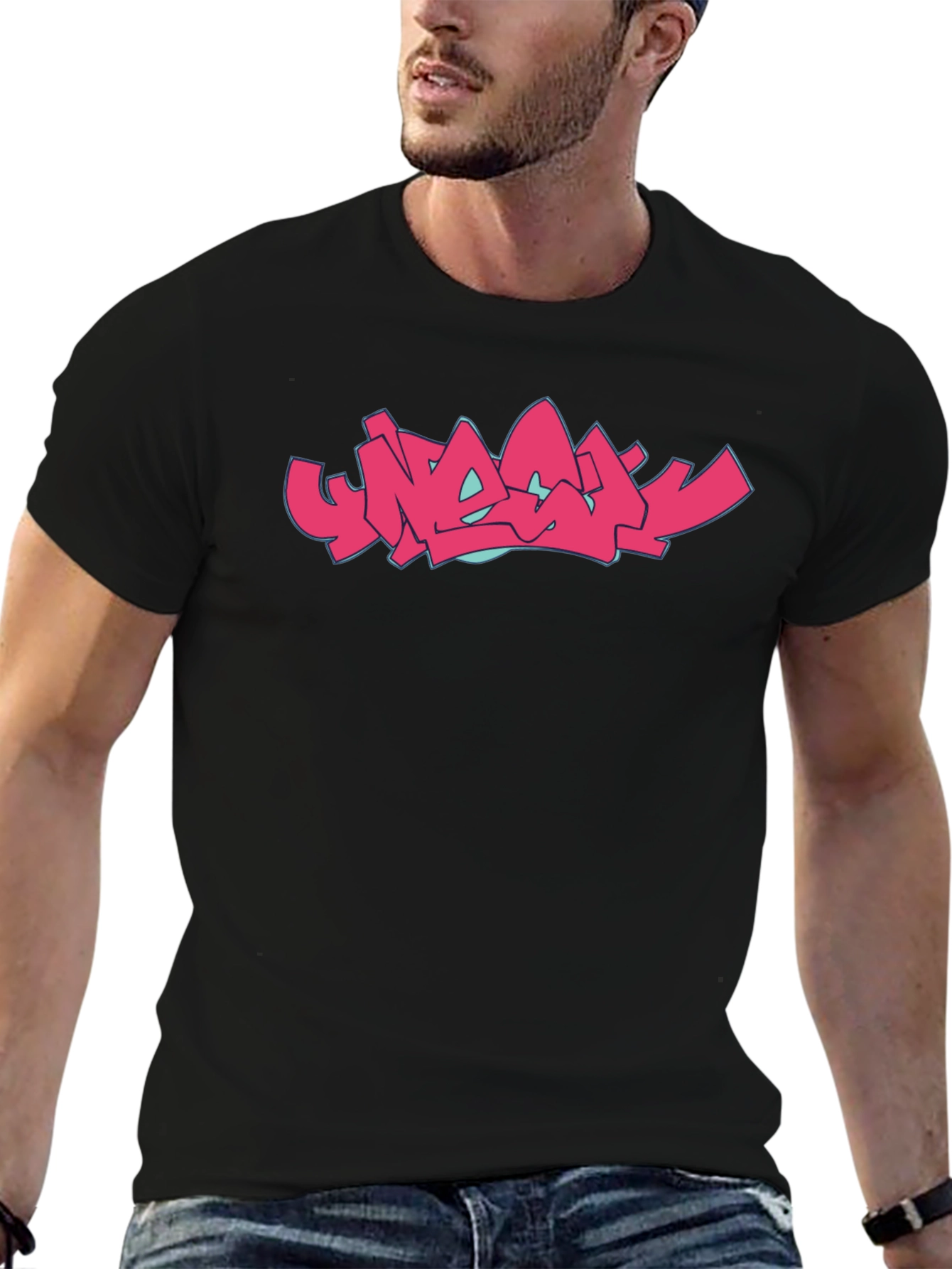 Graffiti Style Graphic Tee - Bold Streetwear Fashion