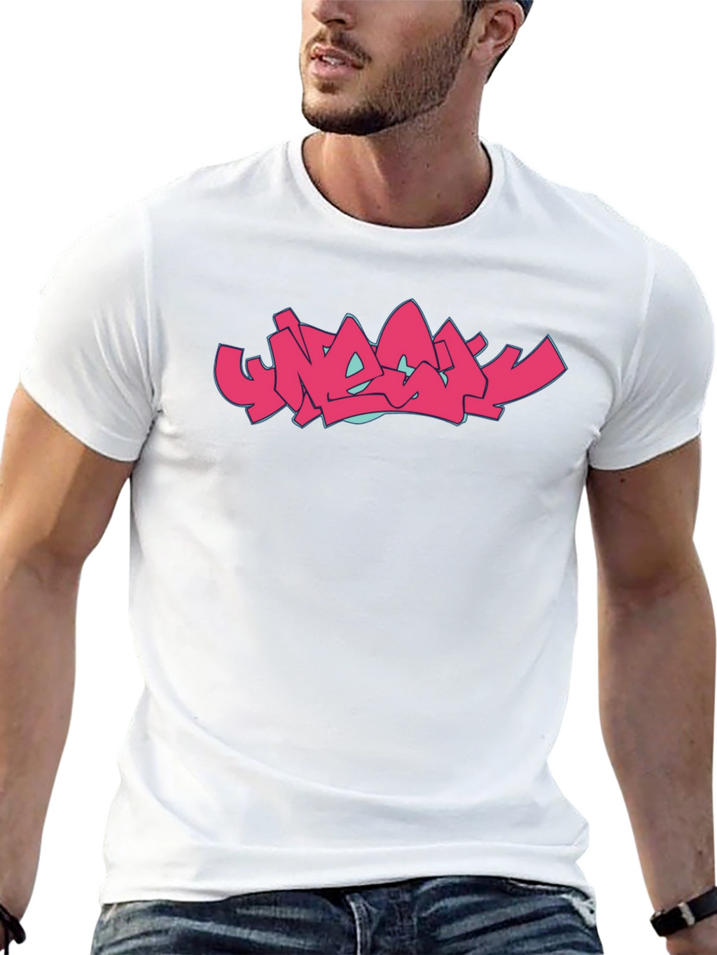 Graffiti Style Graphic Tee - Bold Streetwear Fashion