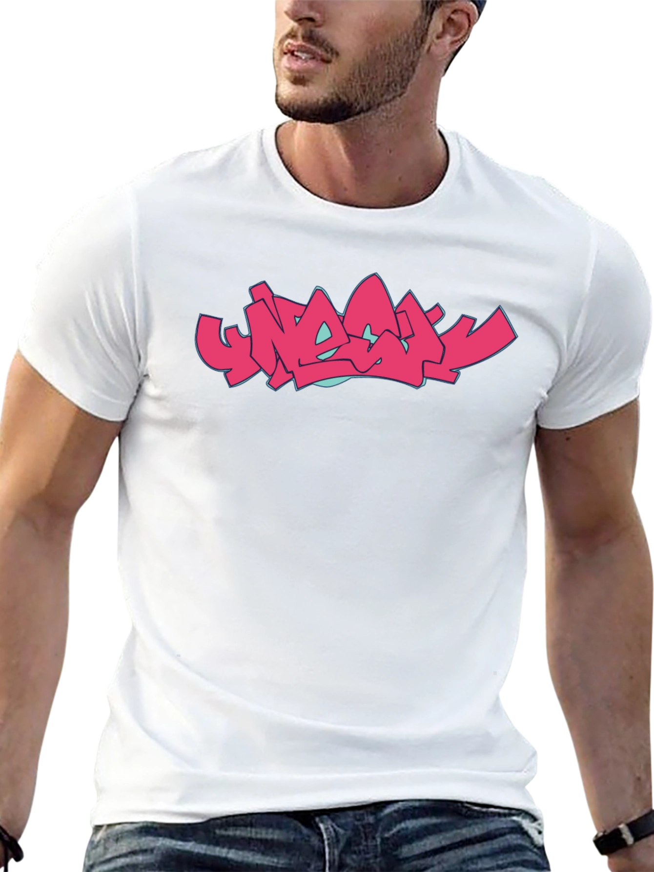 Graffiti Style Graphic Tee - Bold Streetwear Fashion