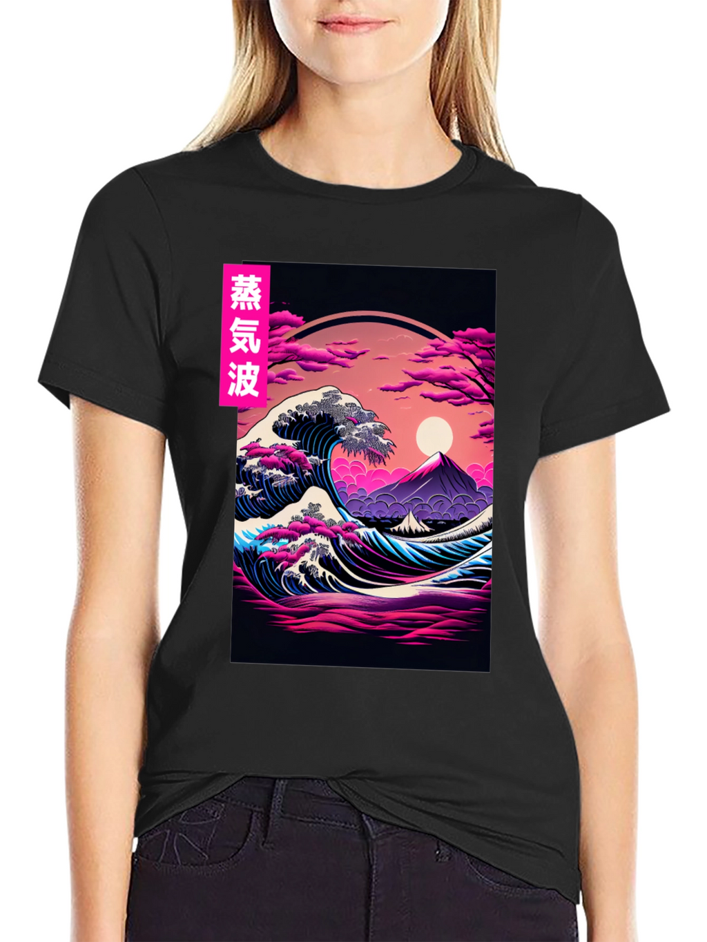 Vaporwave Great Wave T-Shirt