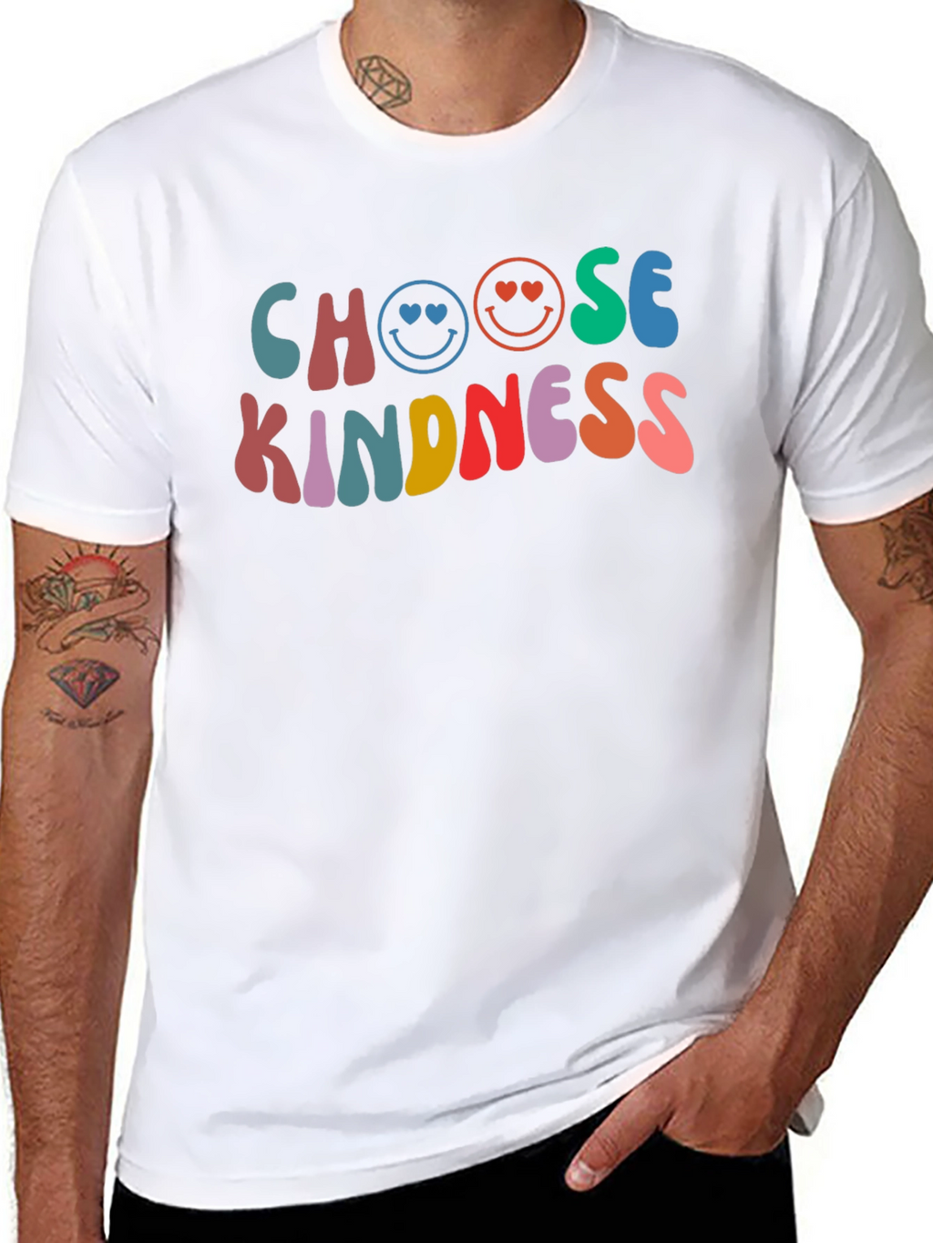 Choose Kindness Graphic Tee - Retro Design
