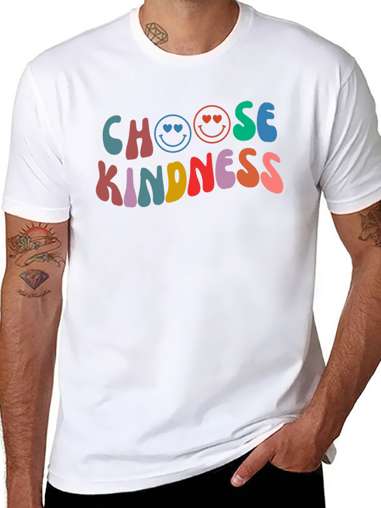 Choose Kindness Graphic Tee - Retro Design