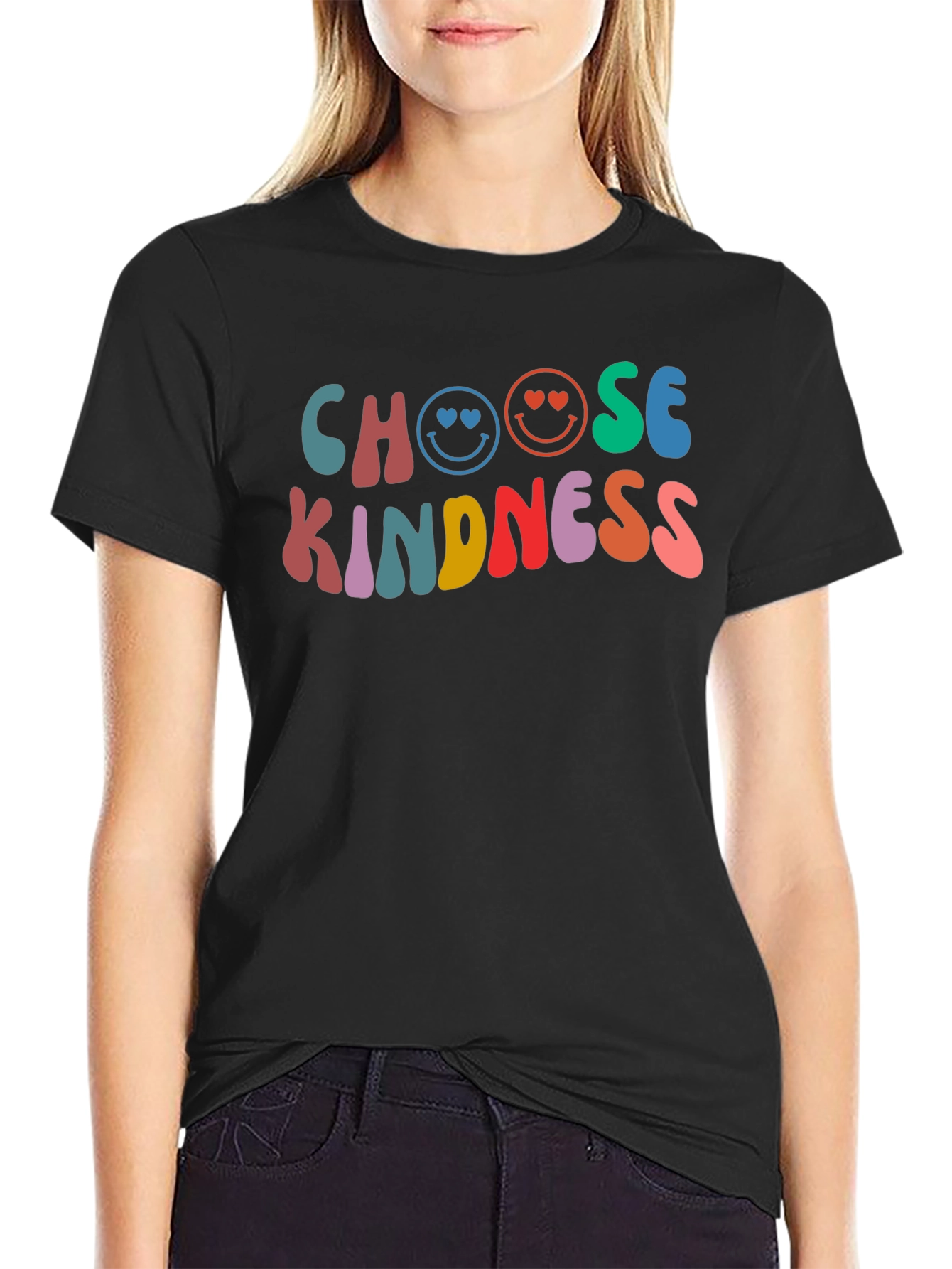 Choose Kindness Graphic Tee - Retro Design