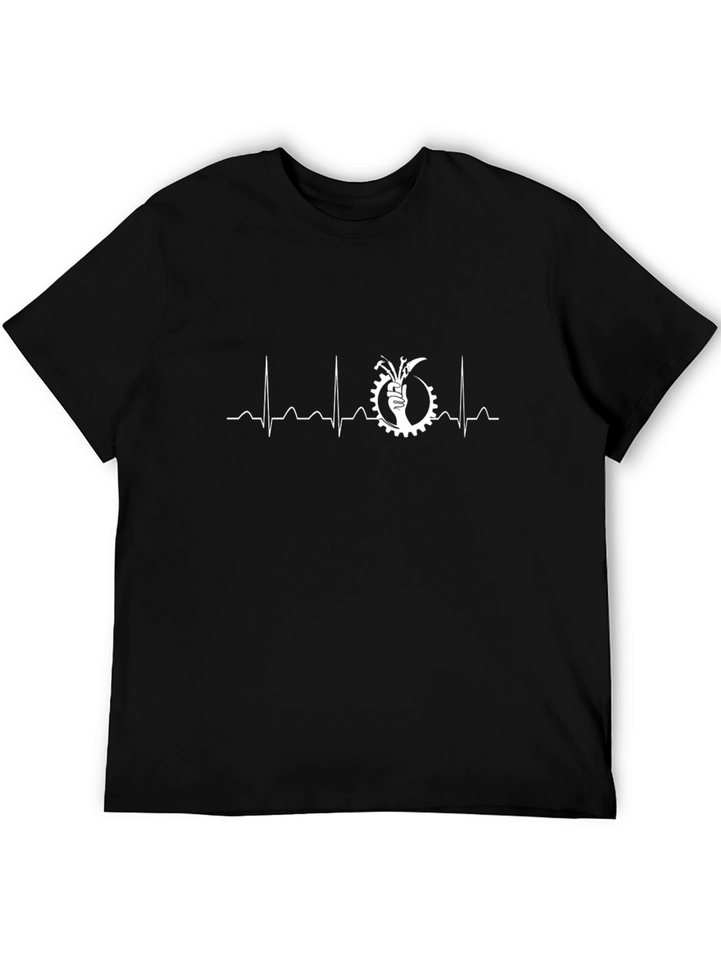 Mechanic Heartbeat T-Shirt - Black