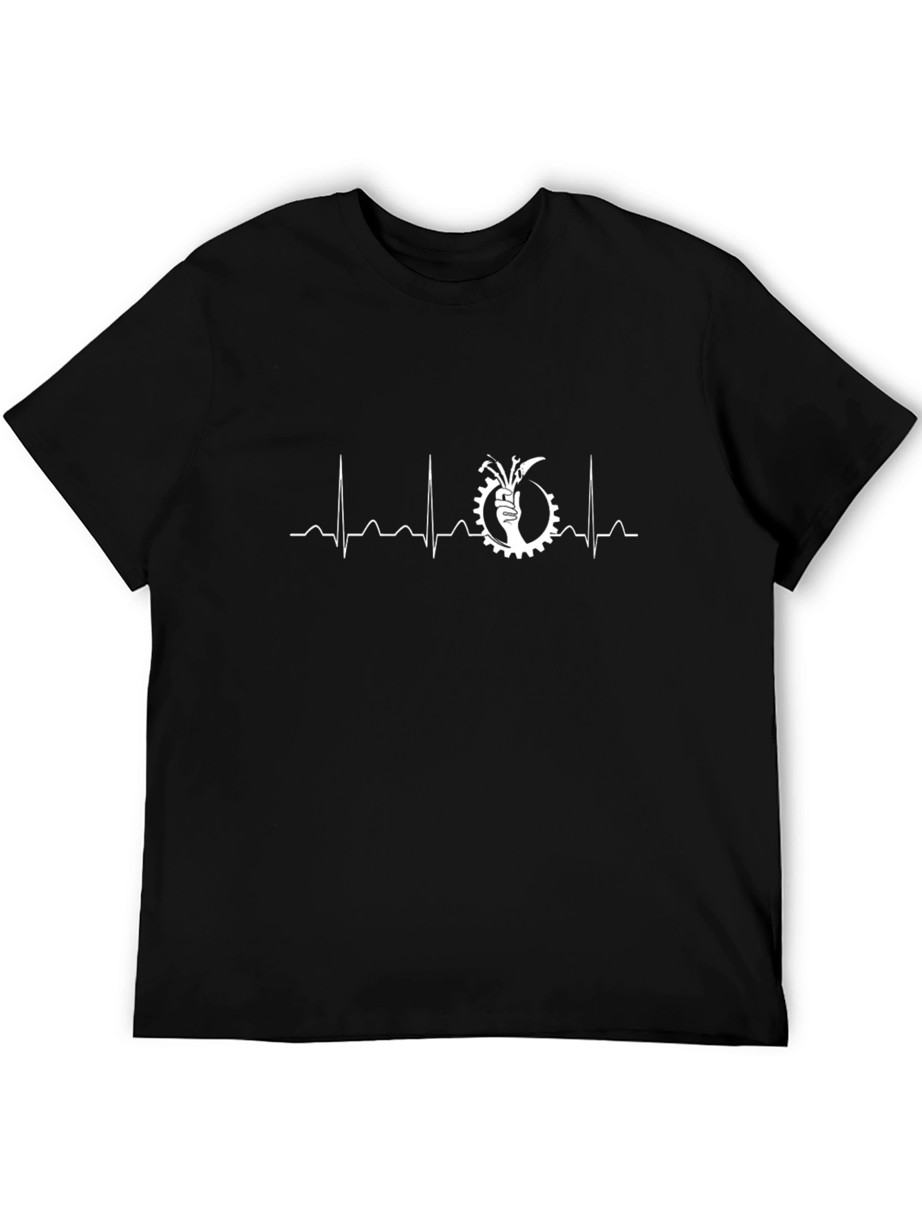 Mechanic Heartbeat T-Shirt - Black