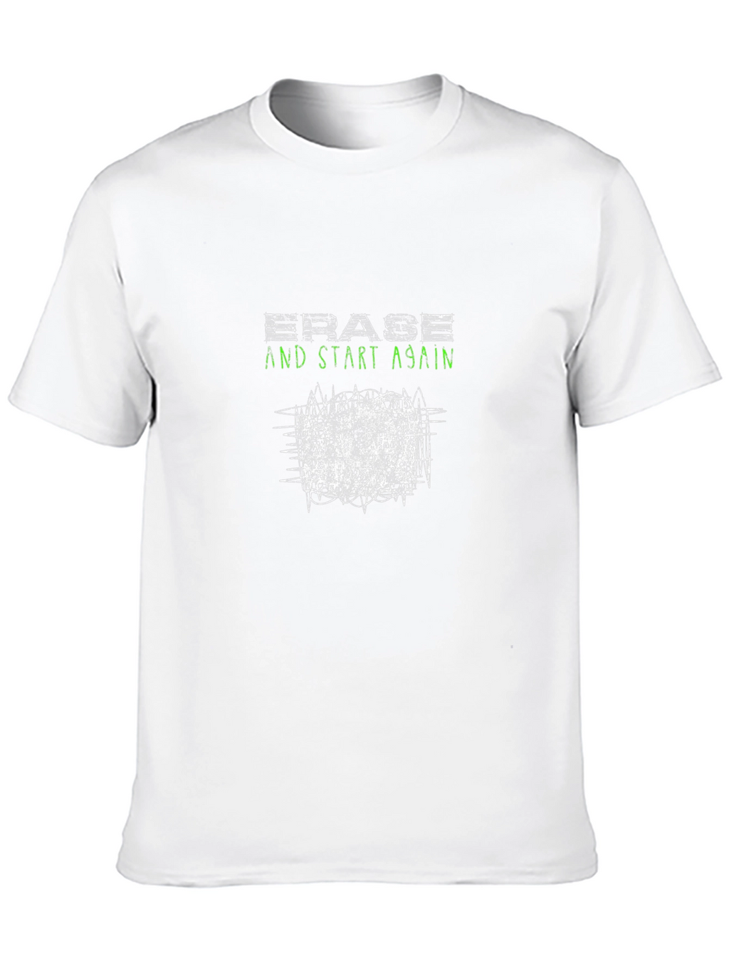 Erase & Start Again Graphic Tee - Black