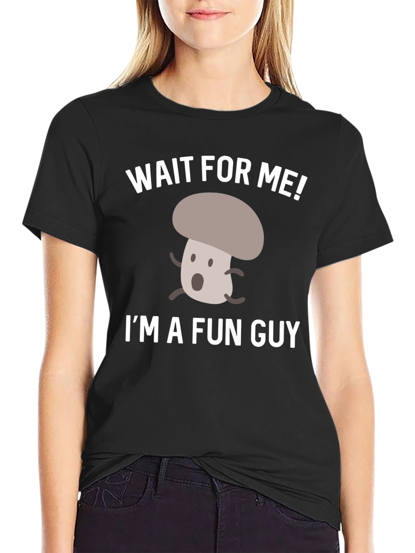 Fun Guy Mushroom Graphic T-Shirt