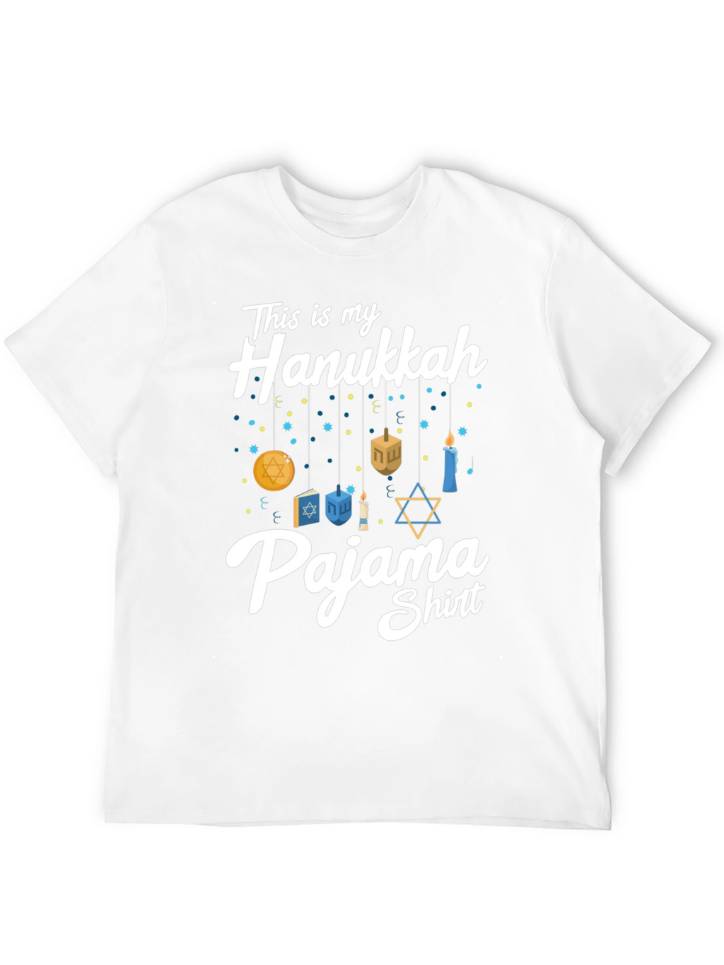 Hanukkah Pajama Shirt - Mens Holiday Tee
