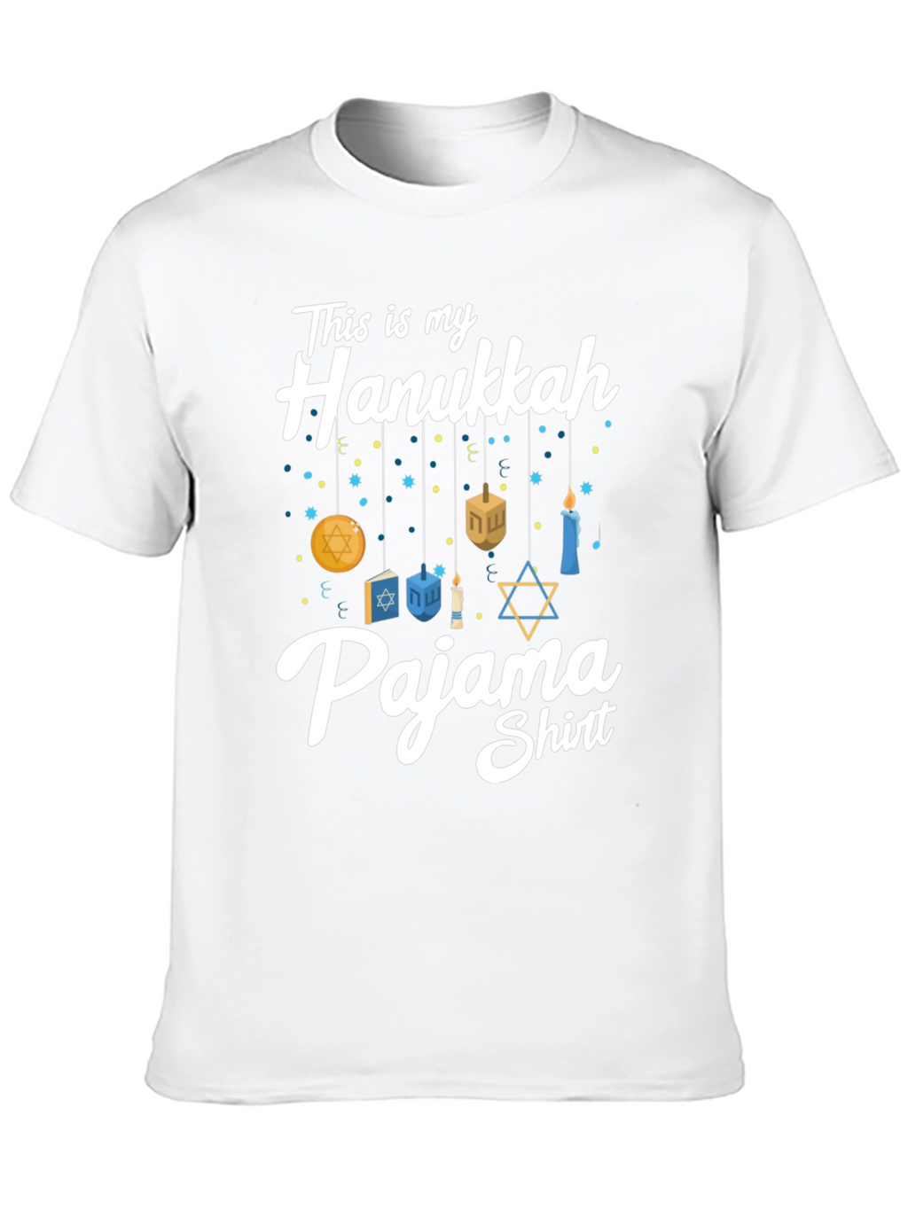 Hanukkah Pajama Shirt - Mens Holiday Tee